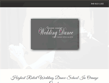 Tablet Screenshot of orangecountyweddingdance.com